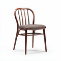 Chaise en bois avec assise en tissu gris dimensions 40 x 45 x 85cm