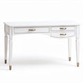 Bureau en bois blanc avec trois tiroirs dimensions 120 x 60 x 75cm